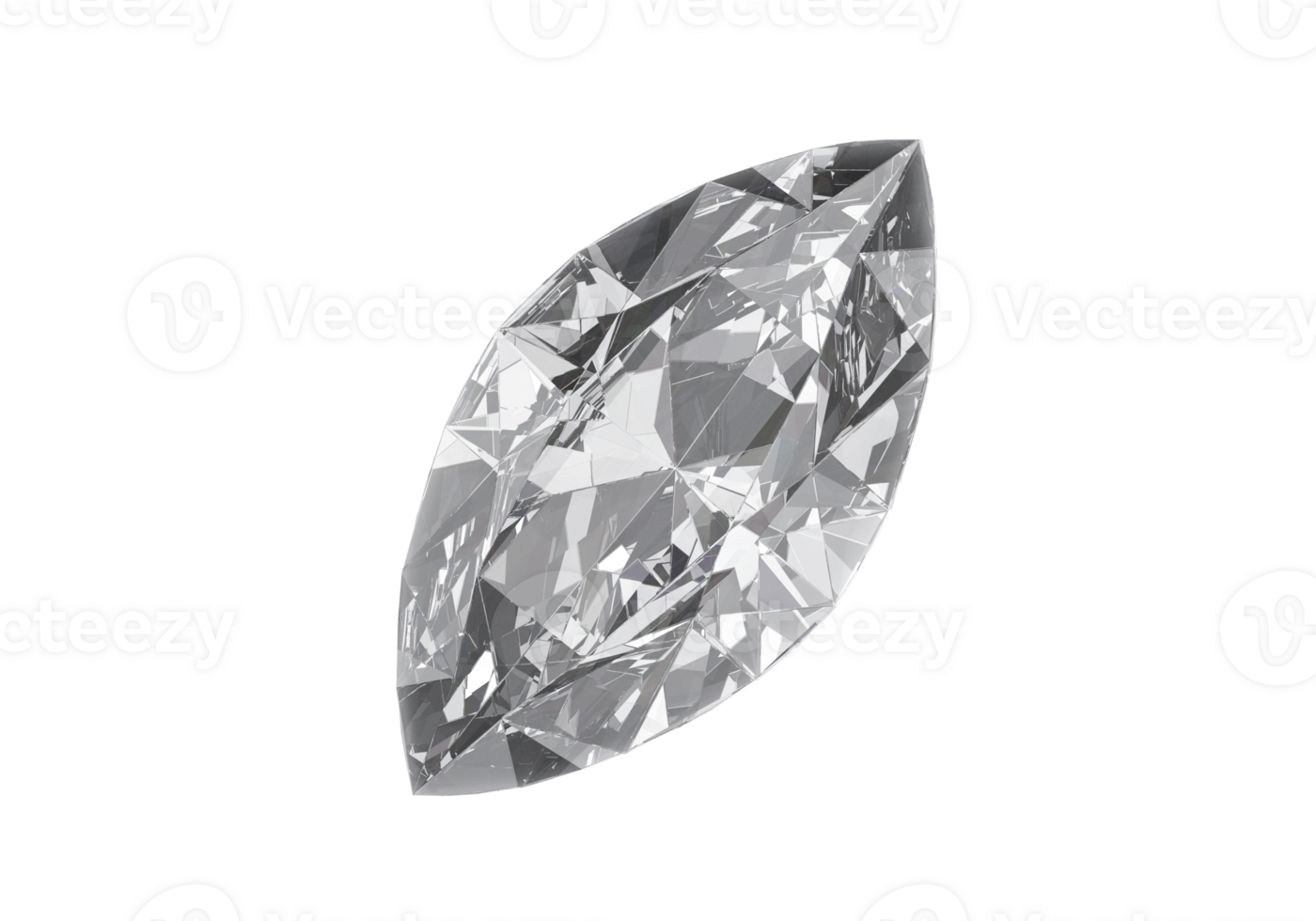 Diamond with on transparent background png