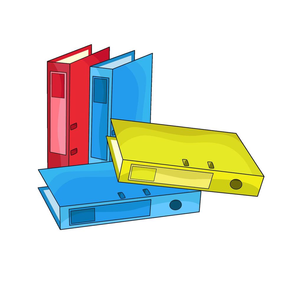 illustration of binder vector