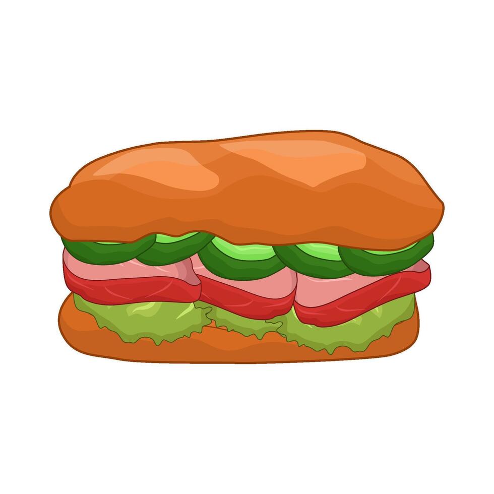 illustration of sandwich vector