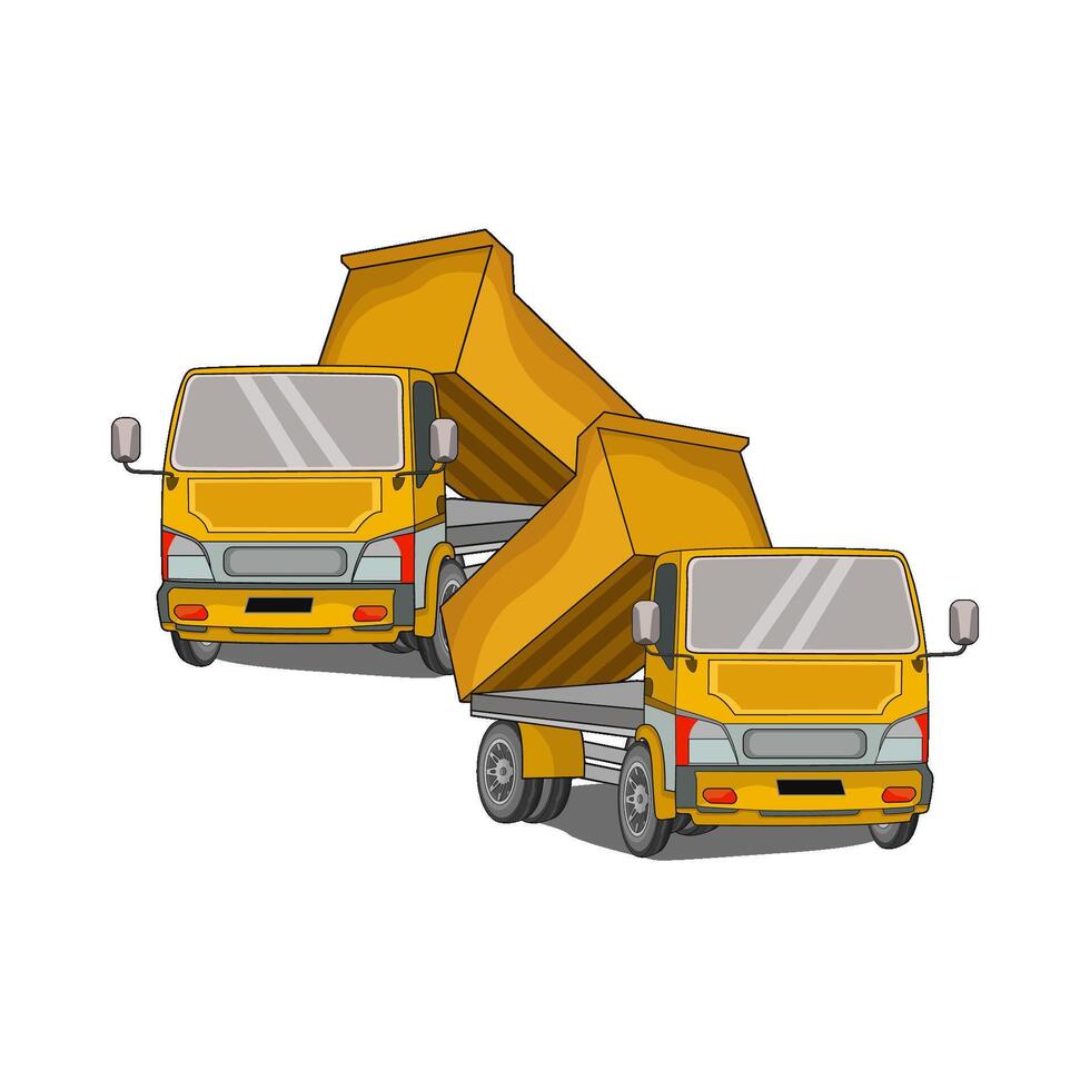 illustration of dump truck vector