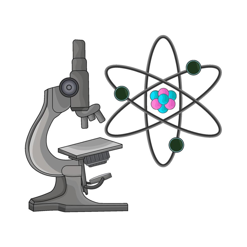 illustration of microscope vector