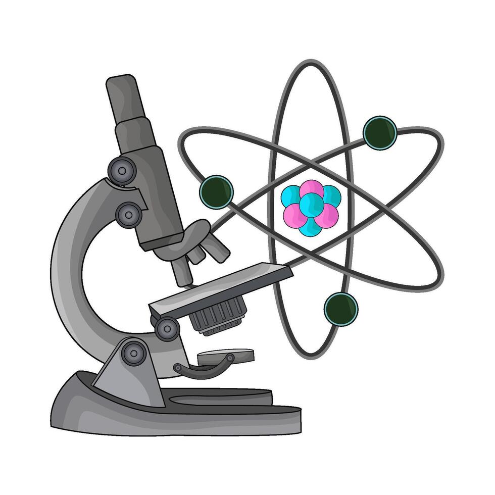 illustration of microscope vector