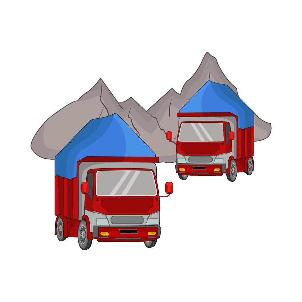 illustration of truck vector