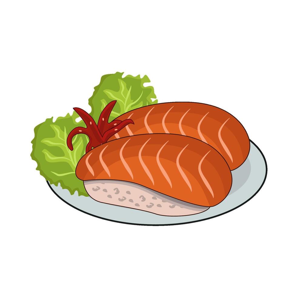 illustration of sushi vector