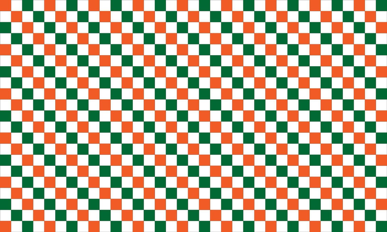 India flag color background, checkerboard, chess effect. illustration vector