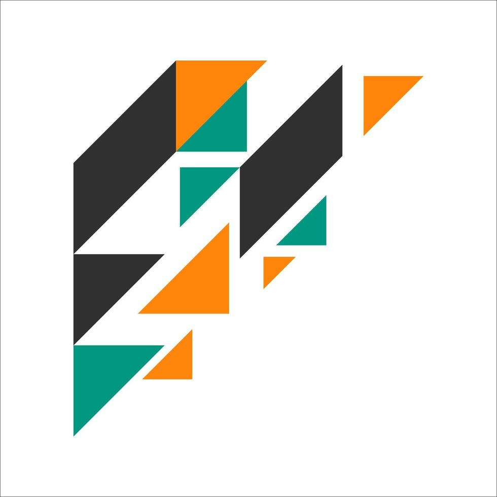 Modern Abstract Corner Shape Element vector