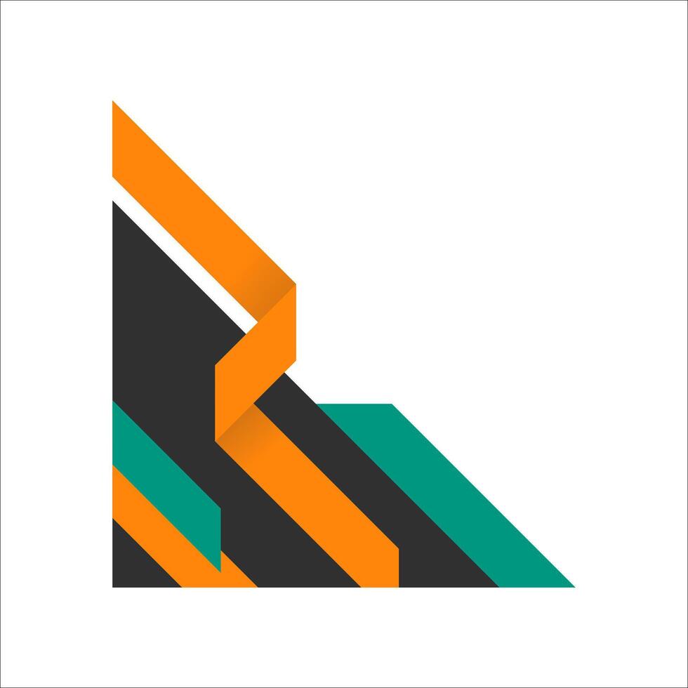 Modern Abstract Corner Shape Element vector