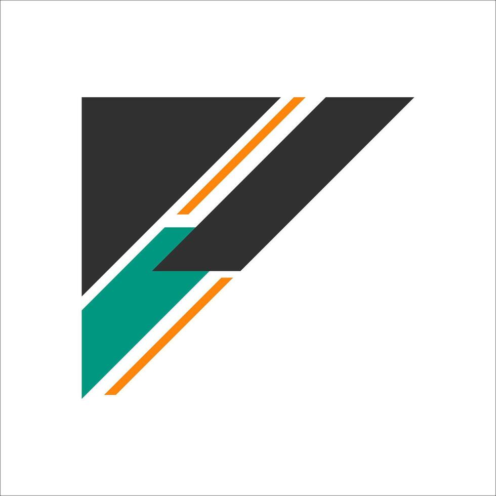 Modern Abstract Corner Shape Element vector