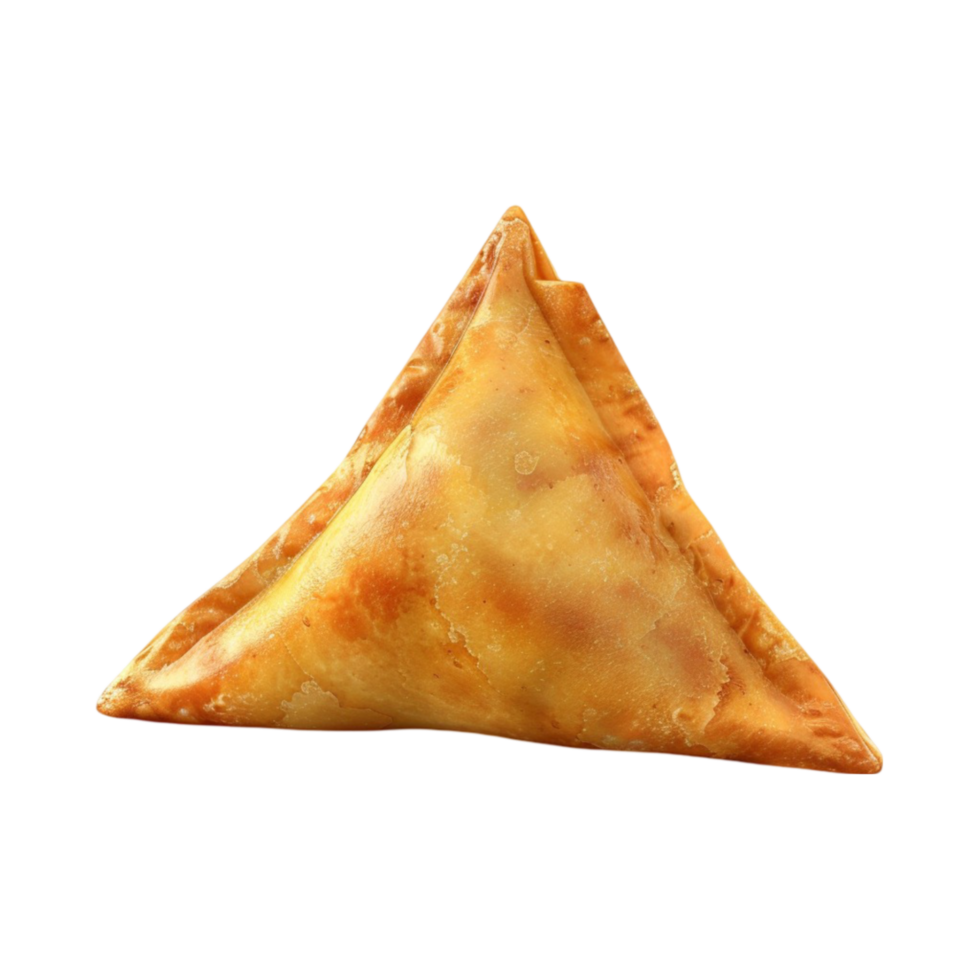 Triangular Shaped Food Item Isolated on Transparent Background Genereted AI png