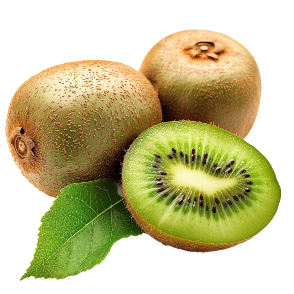 A picture of kiwi fruit isolated on transparent background Genereted AI png