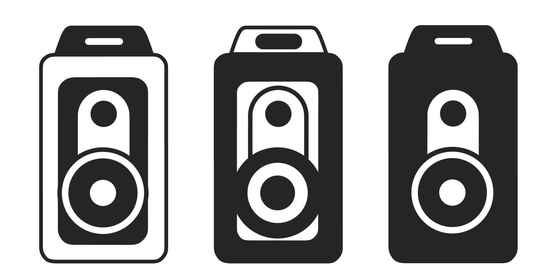 Camera icon on white background. logo camera illustration. vector