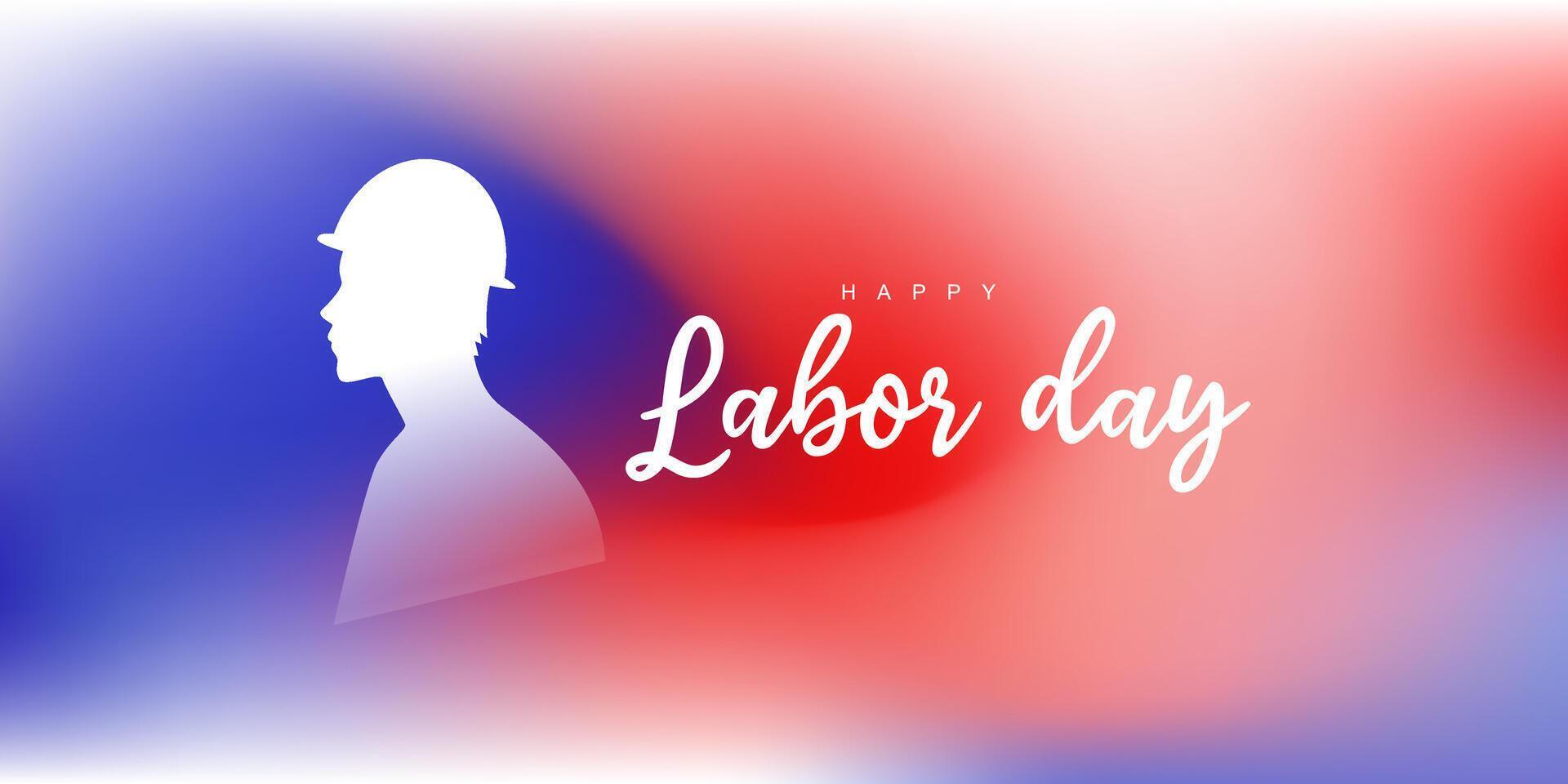 Happy labor day american illustration template design vector