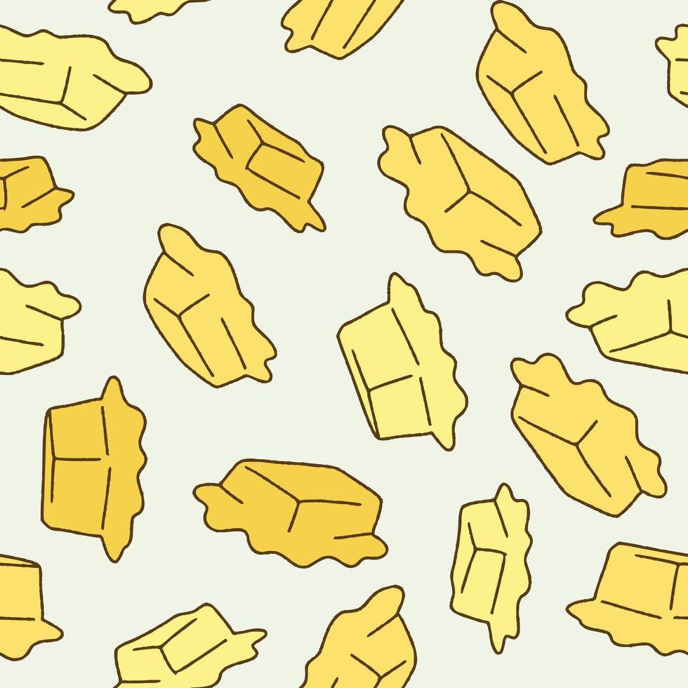 Butter Seamless Pattern illustration for Print, Wallpaper, Decoration. vector