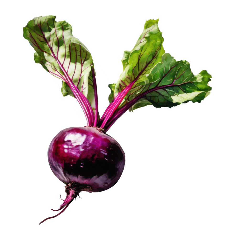 Fresh beetroot vegetable and fruit cartoon clip art element. Ai-generated png