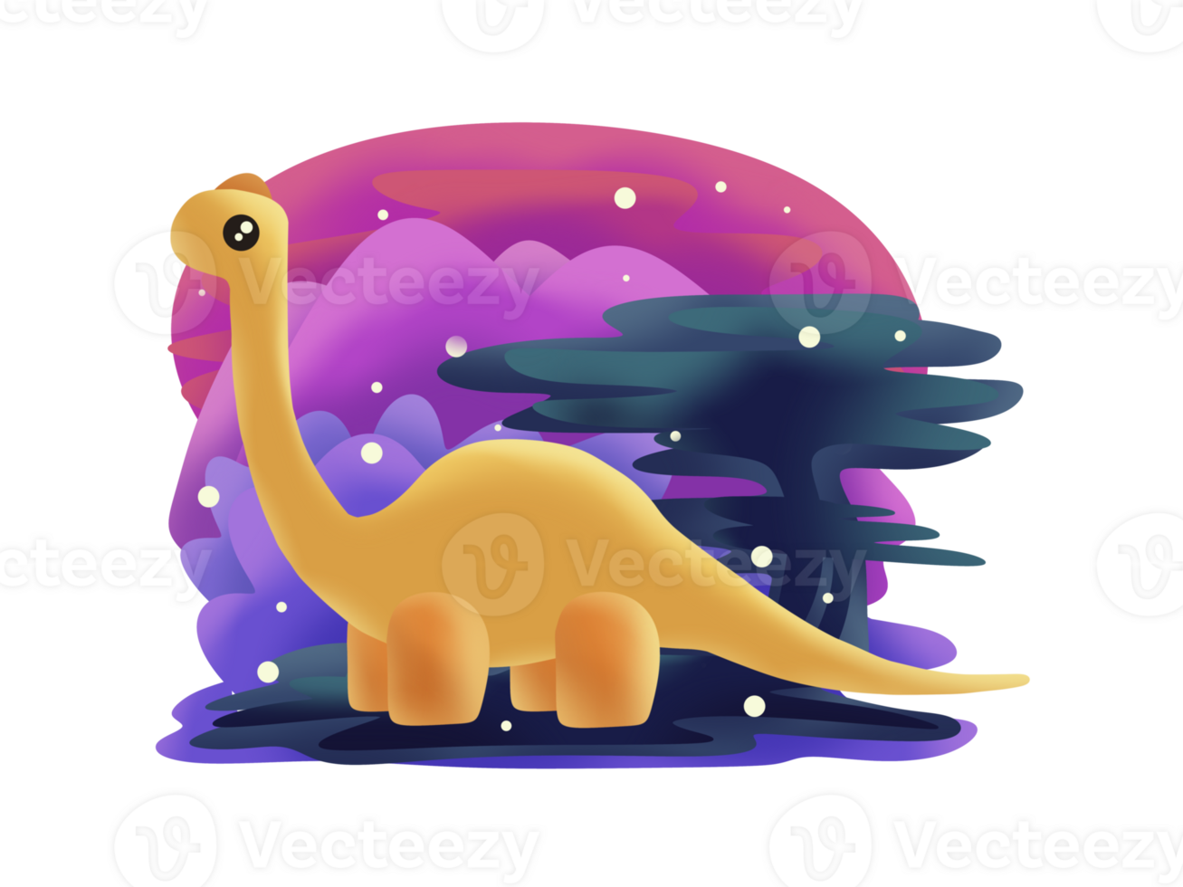 Cute Dinosaur Illustrations png