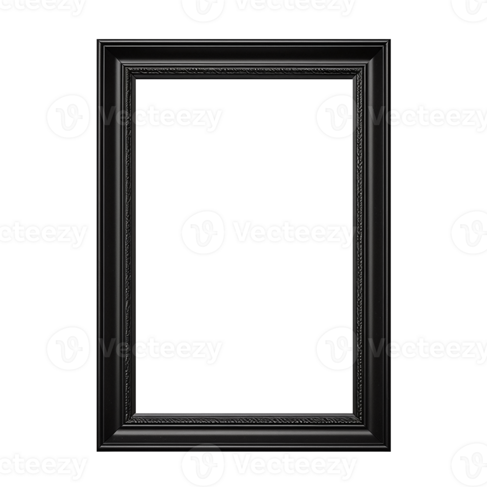 Black frame without background png