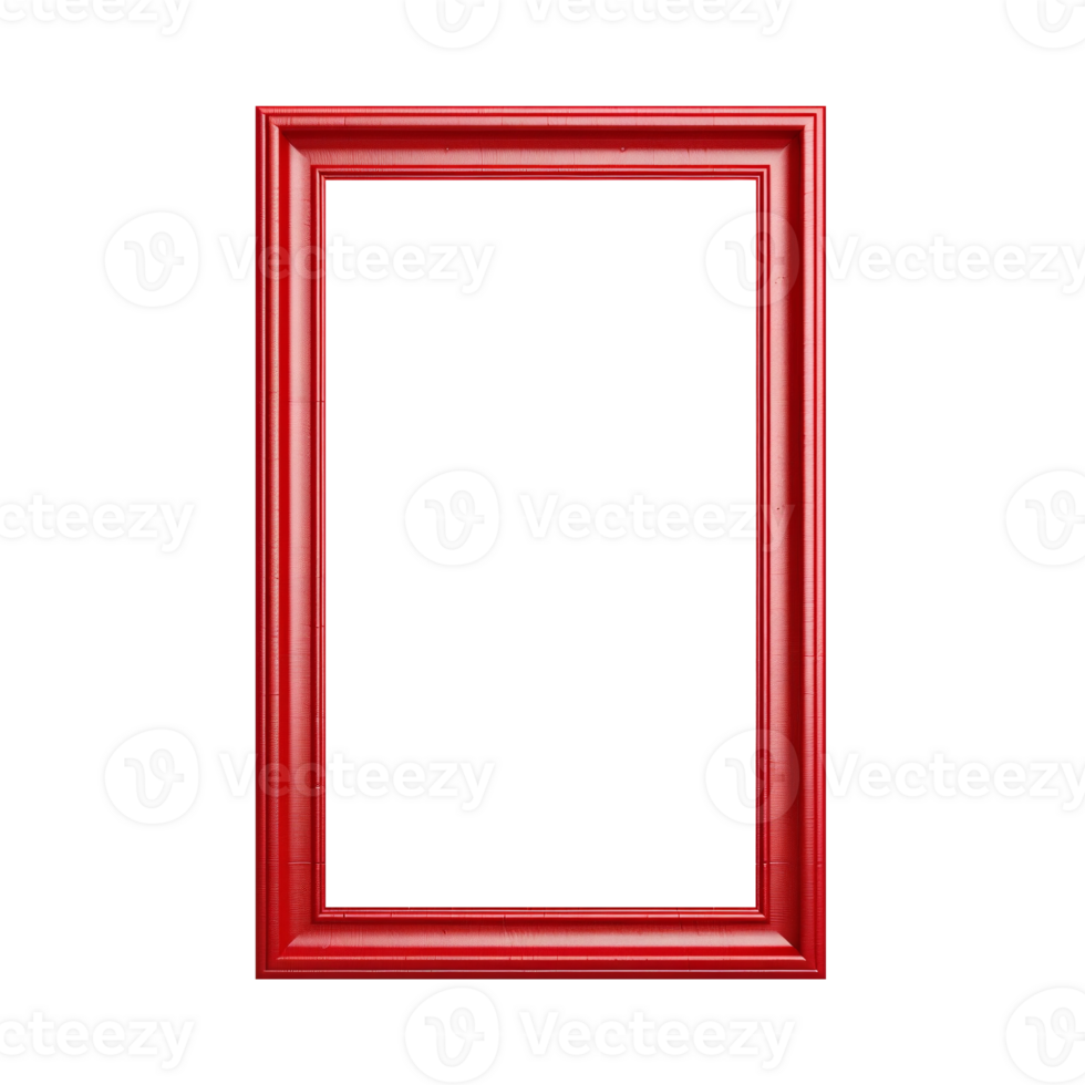 Red frame without background png
