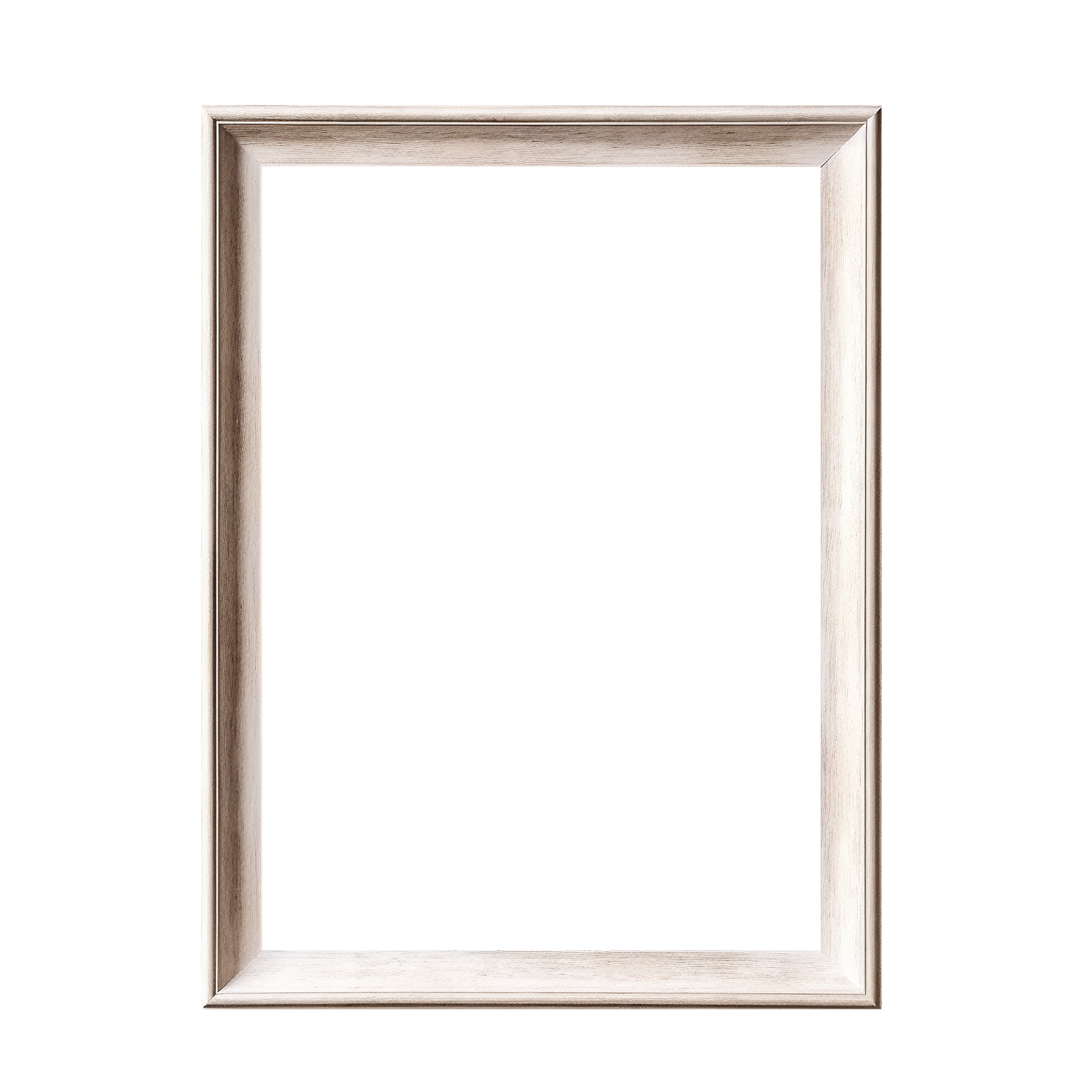 Beige wooden frame without background 48218497 PNG