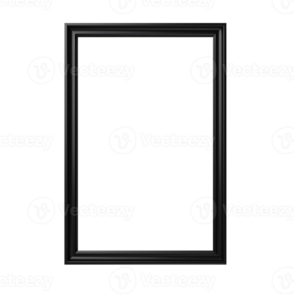 Black frame without background png