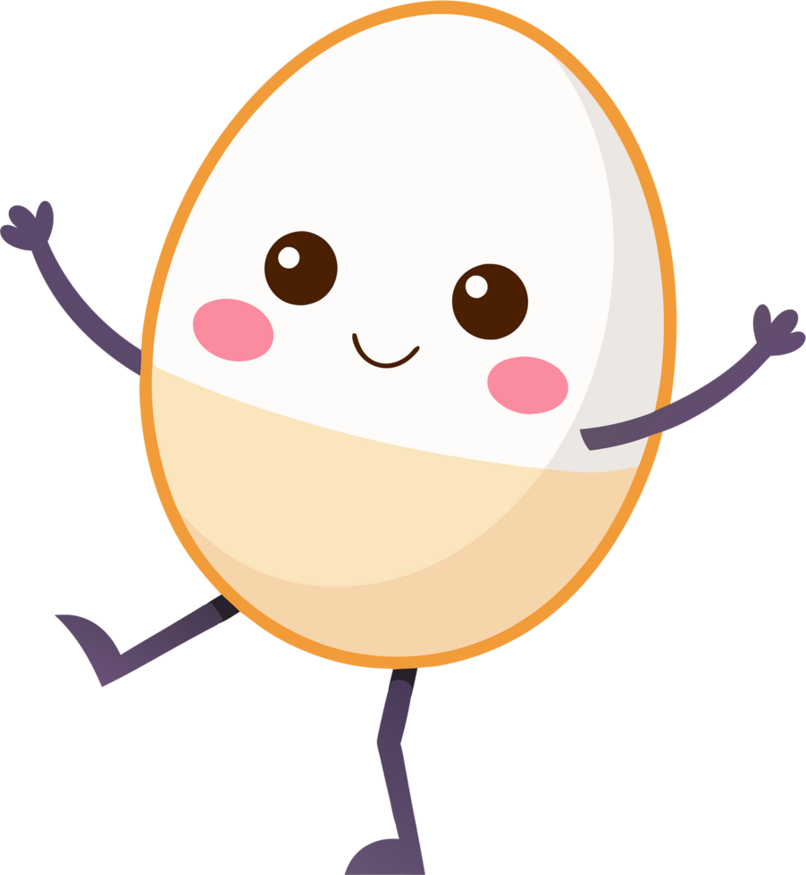 Graceful egg ballerina twirls on delicate tiptoes. AI-generated. png