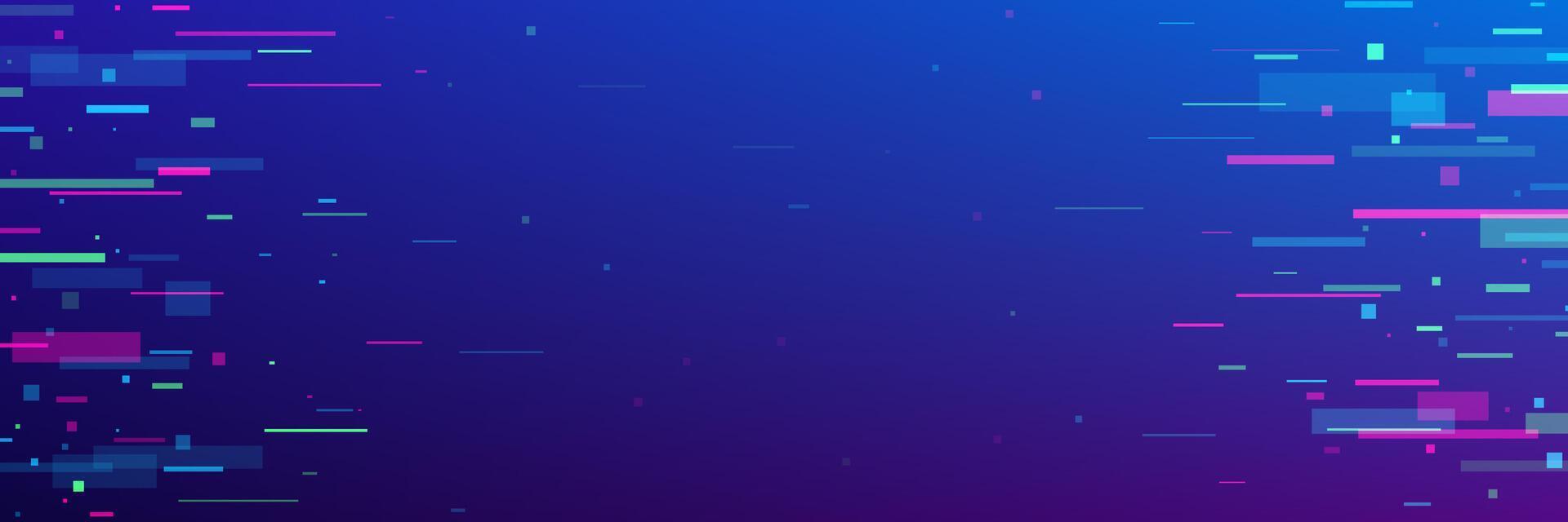 Glitch game background with abstract noise pixels vector