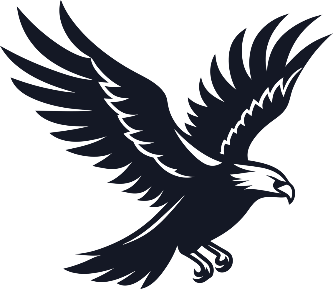 majestätisk skallig Örn logotyp utstrålar kraft. ai-genererad. png