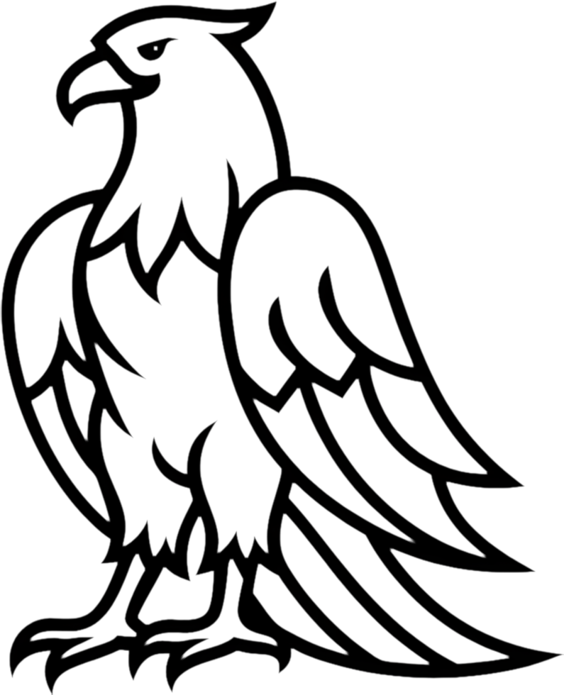 majestuoso calvo águila logo exuda fuerza. ai-generado. png