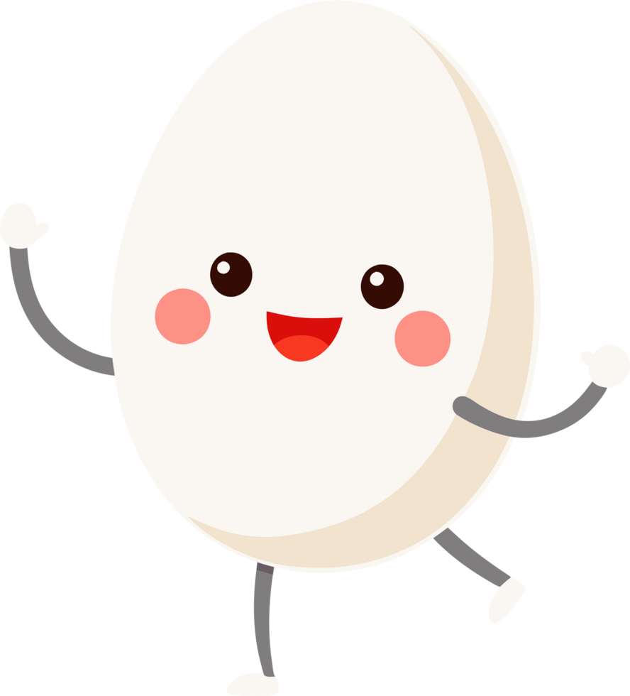 Graceful egg ballerina twirls on delicate tiptoes. AI-generated. png