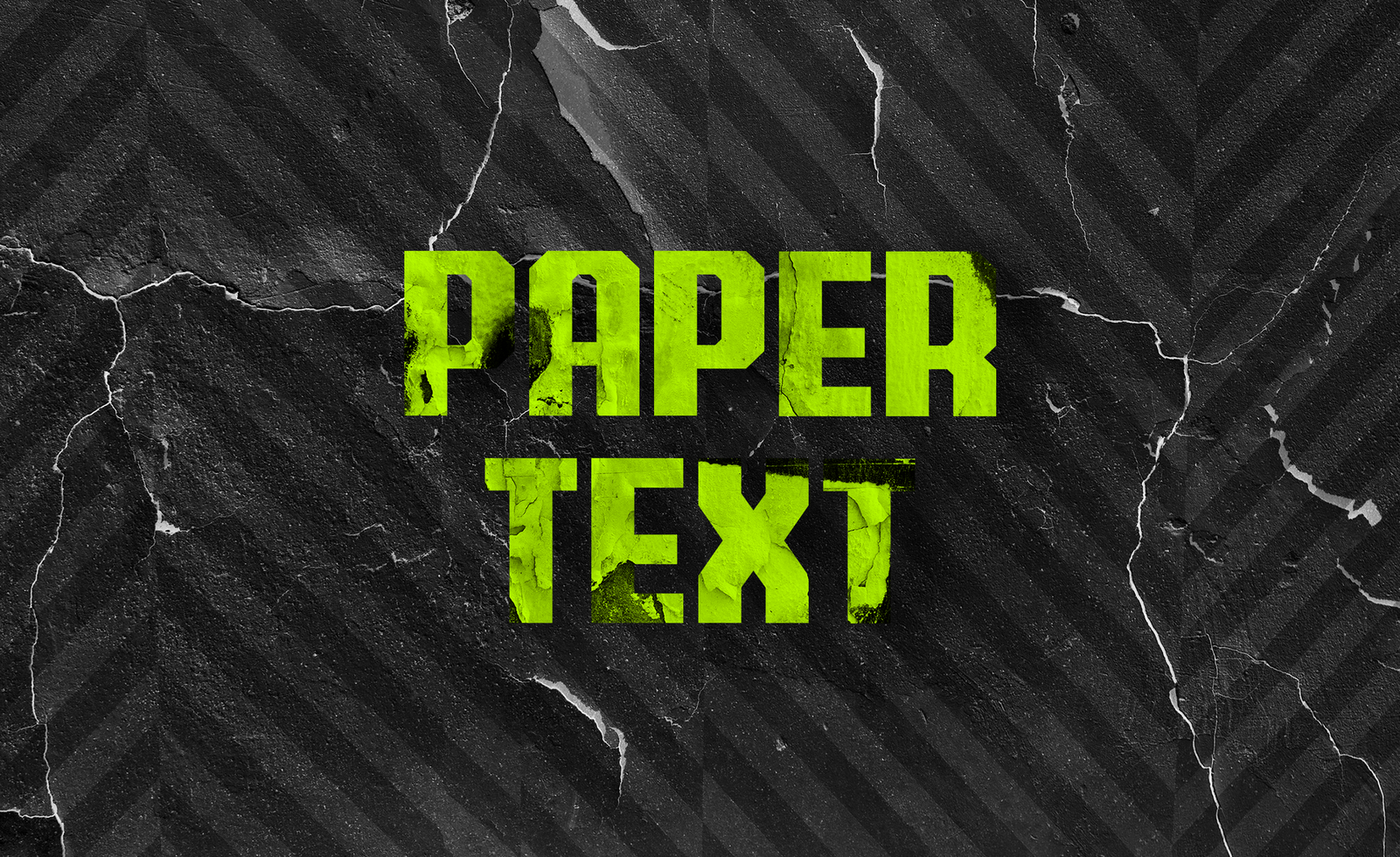 Paper Text Effect psd