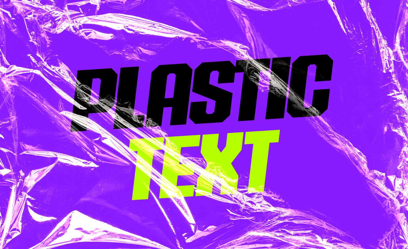 Plastic Text Effect psd