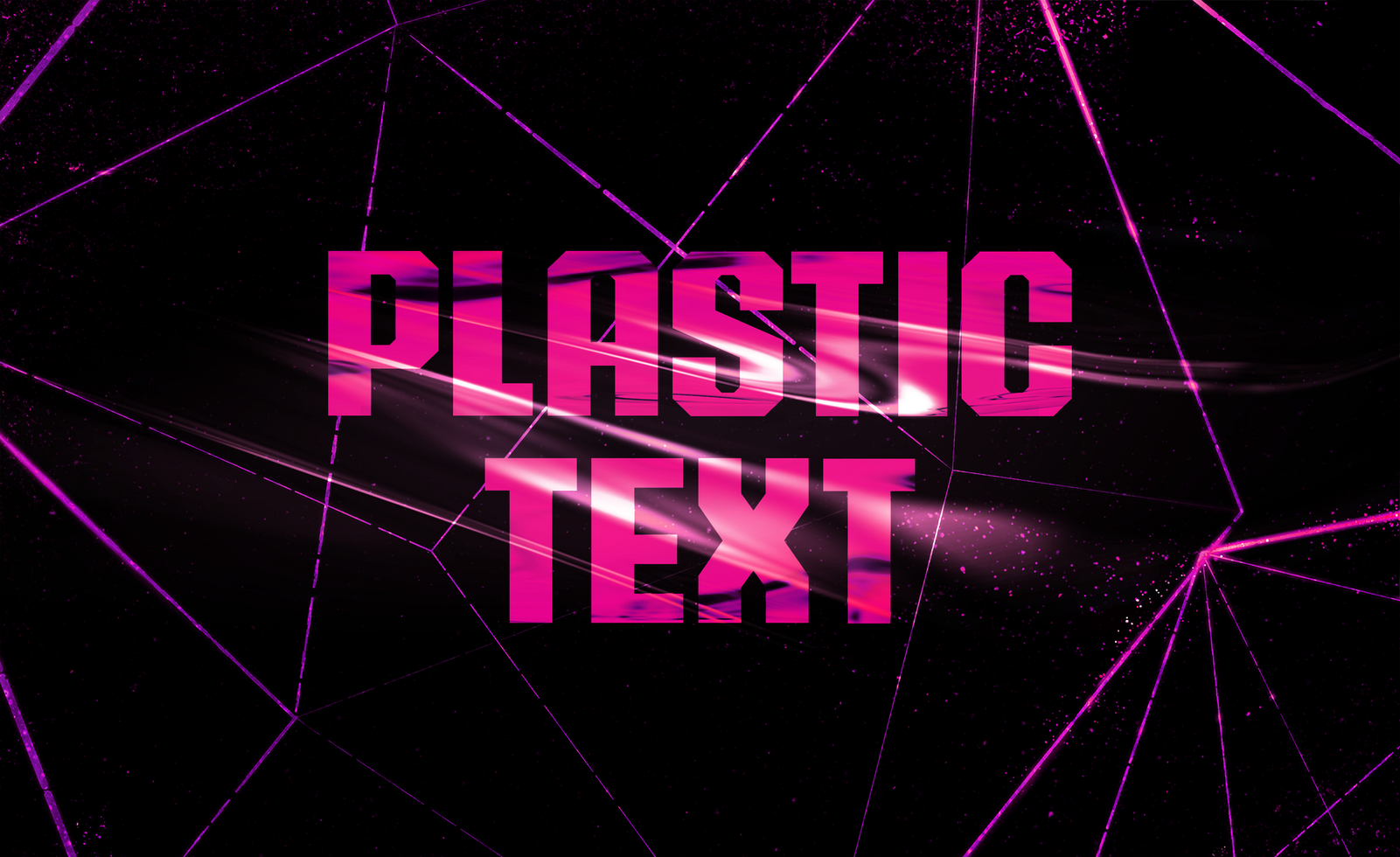 Plastic Text Effect psd