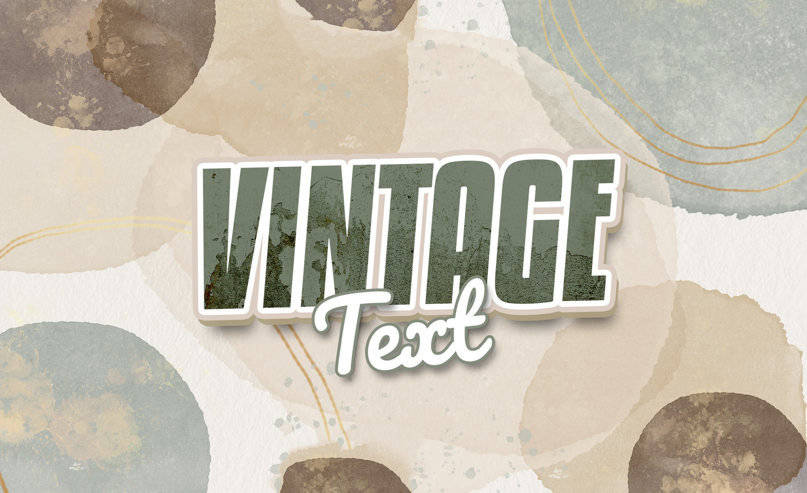 Retro Text Effect psd