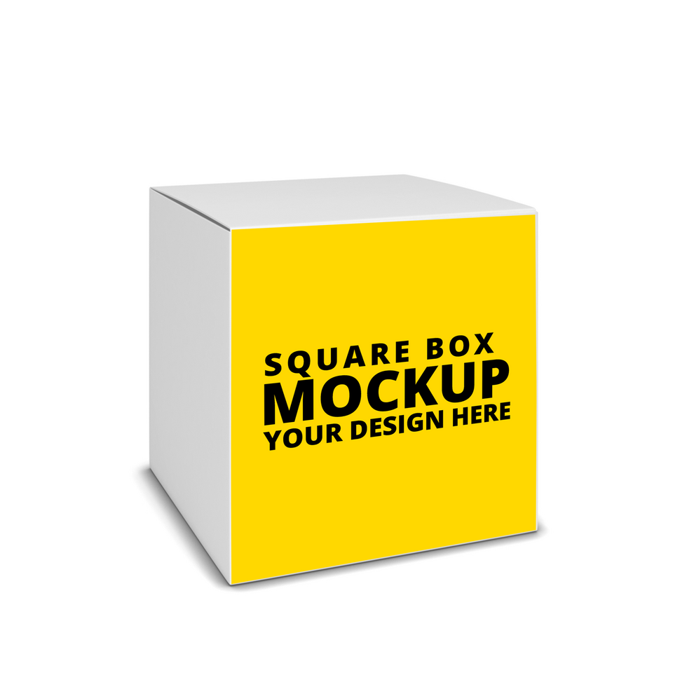 Square Paper Boxes Mockups psd