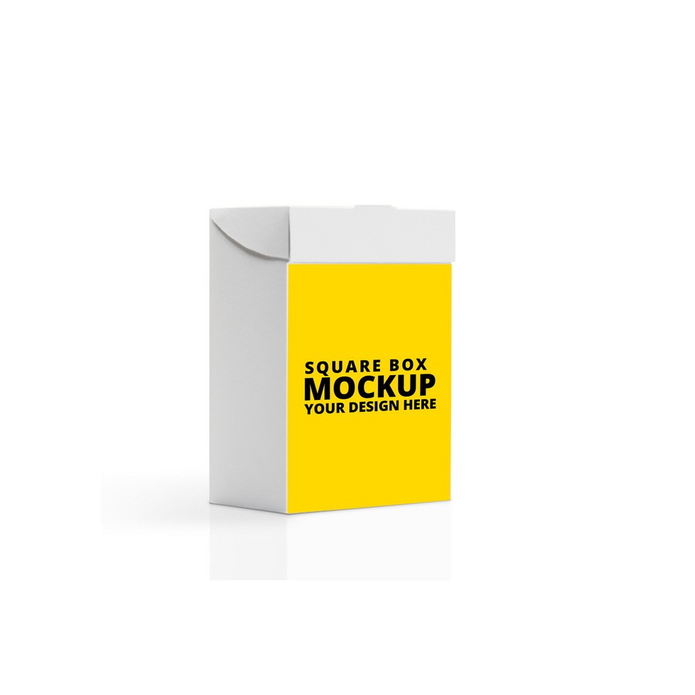 Square Paper Boxes Mockups psd