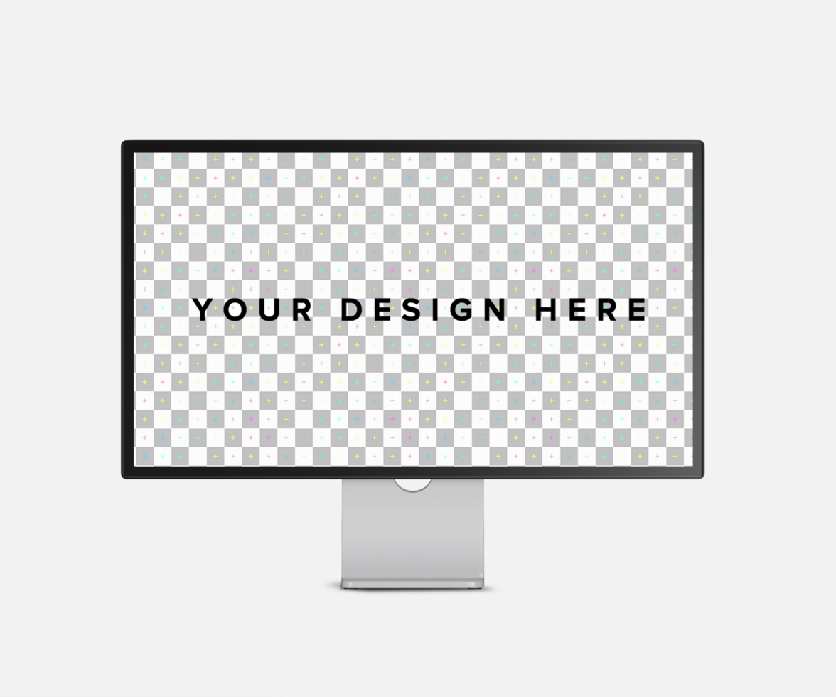 Computer Screen and Studio Display Mockup psd