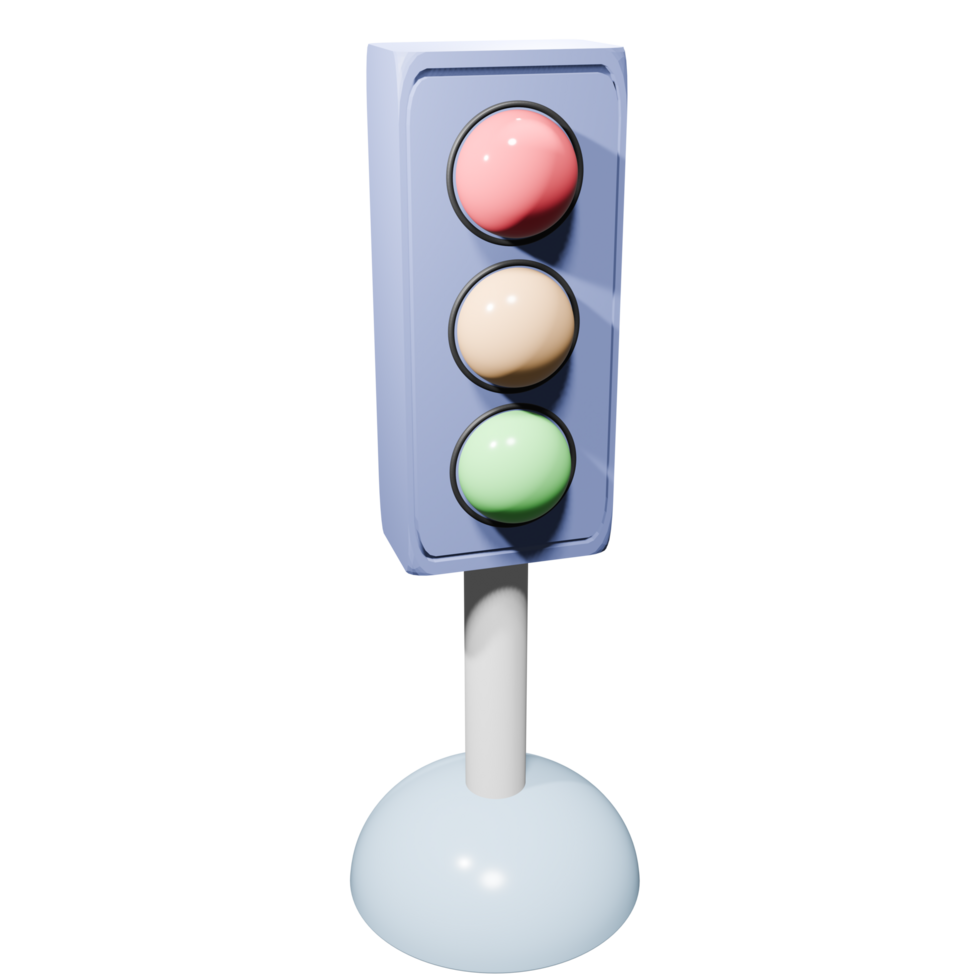 3D Traffic Lamp png