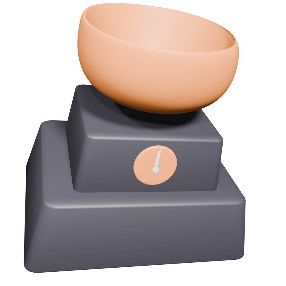 3D Kitchen Weight Scale png