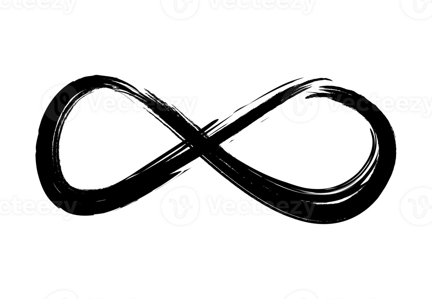 Grunge infinity sign. Symbol freedom eternity or infinity in various contexts. Infinity sign combines deep meaning a unique visual style. Figure 8 with rough edges and texture that imitates wear. png