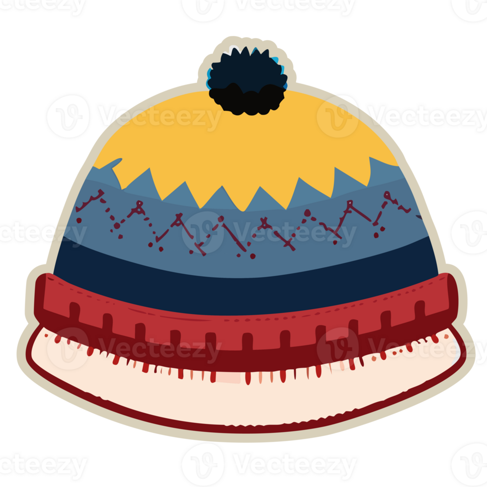View of cotton winter hat colors png