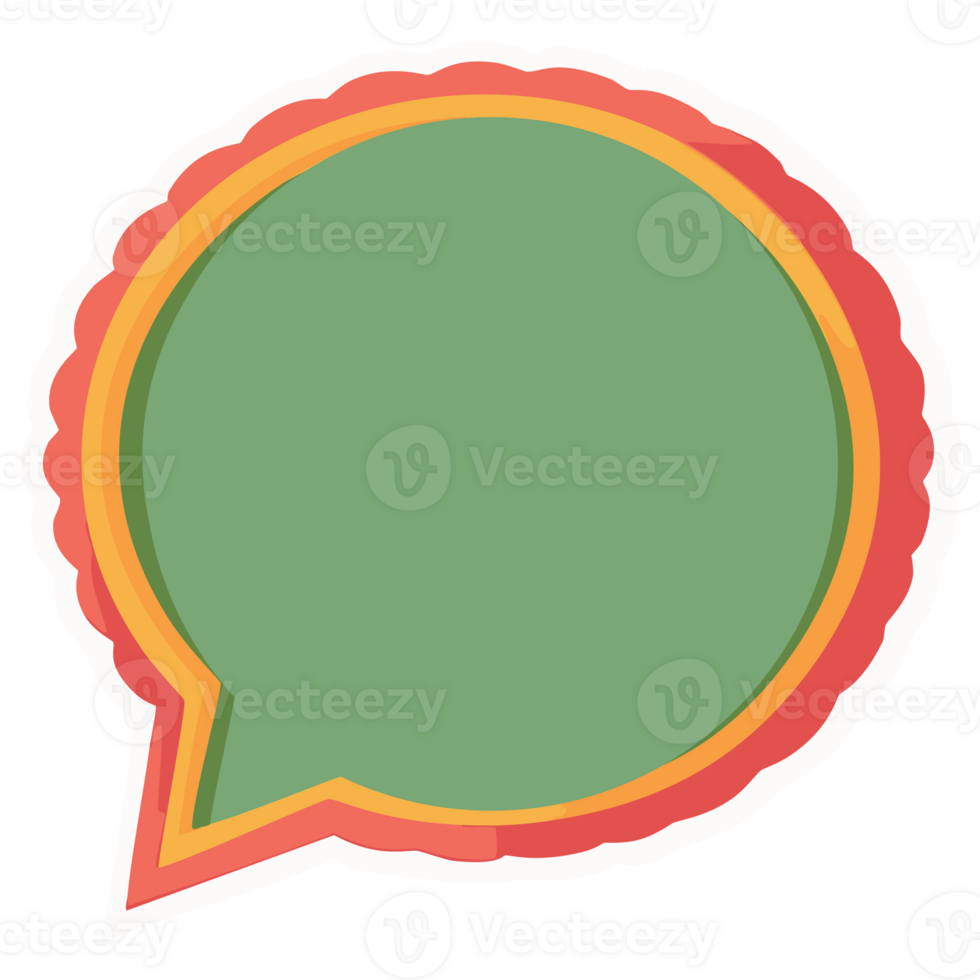 Speech bubble empty price tag png