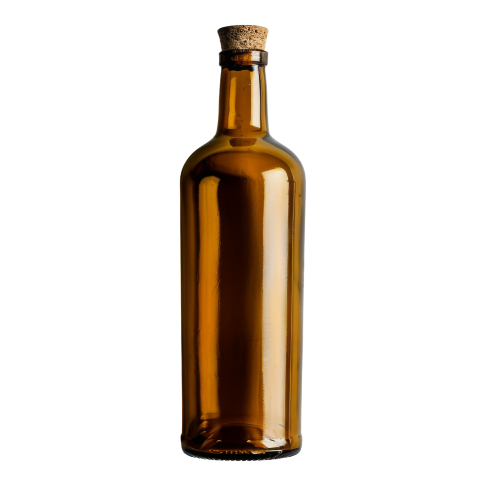 Glass Bottle with Cork png
