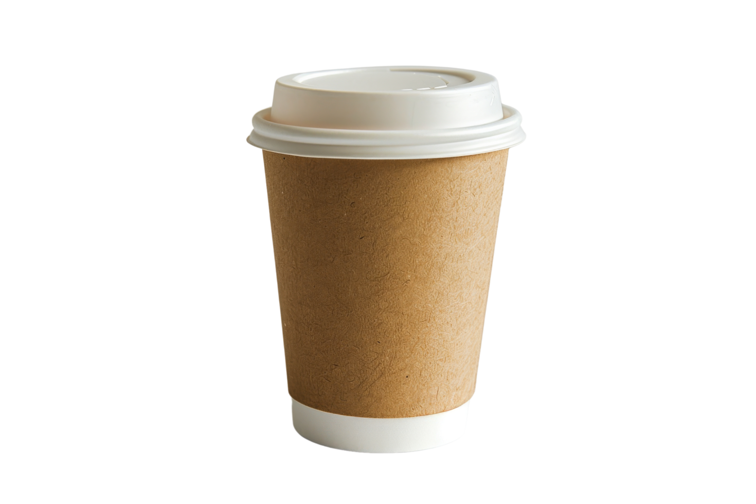Paper Coffee Cup with White Lid png