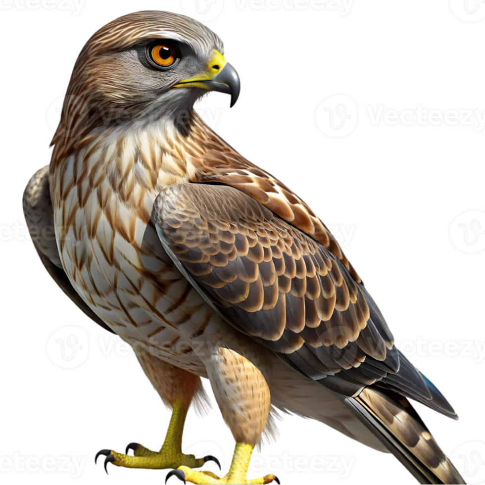 3D Render of a Hawk png
