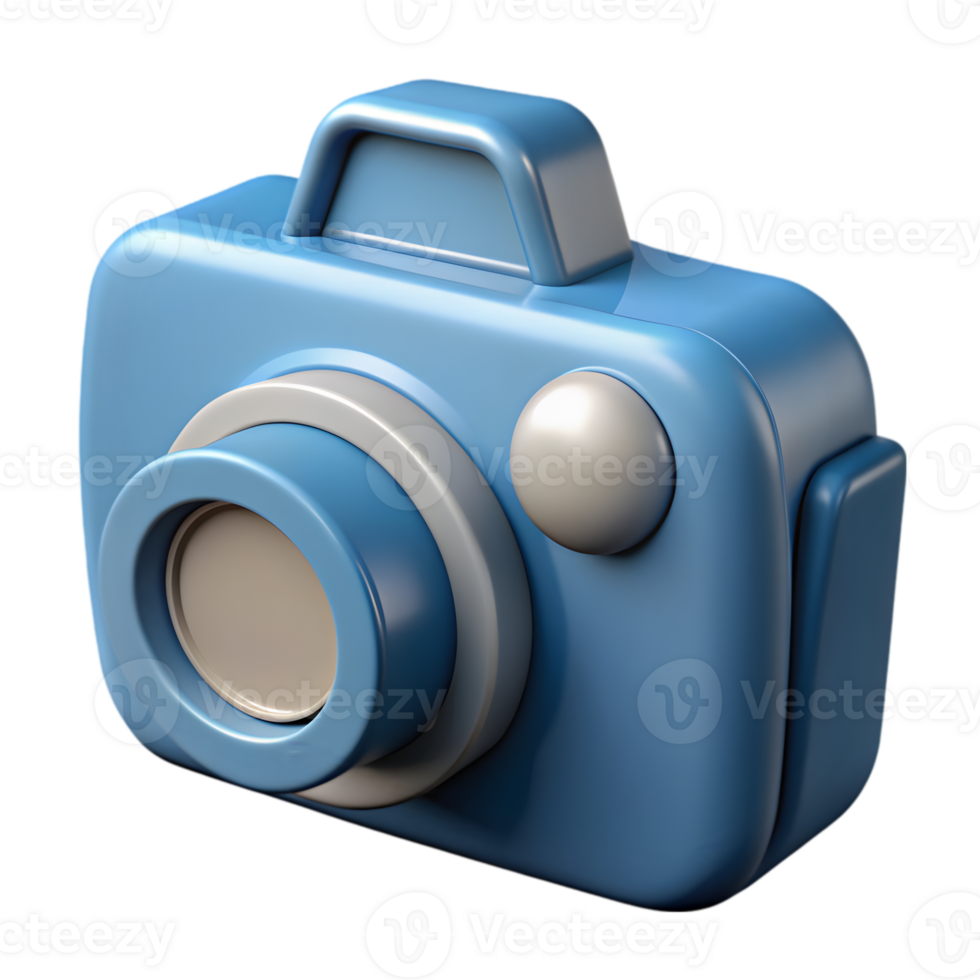3D Render of a Camera Icon png