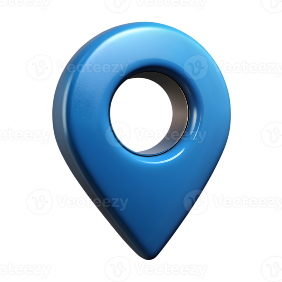 3D Render of a Map Pin Icon png