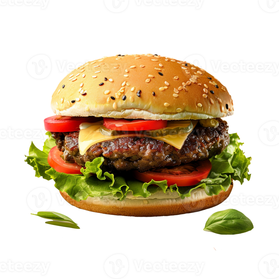brommen hamburger geïsoleerd Aan transparant achtergrond png