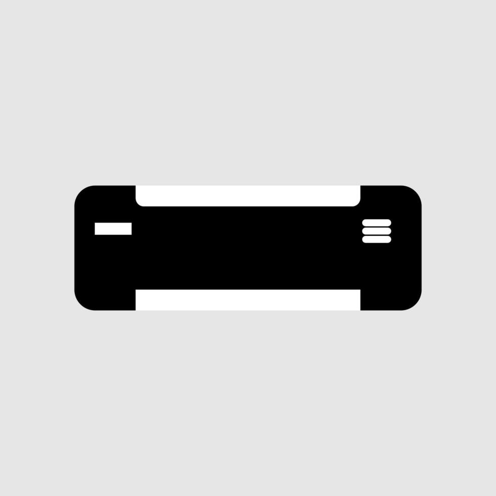 Flat design air conditioning icon. vector