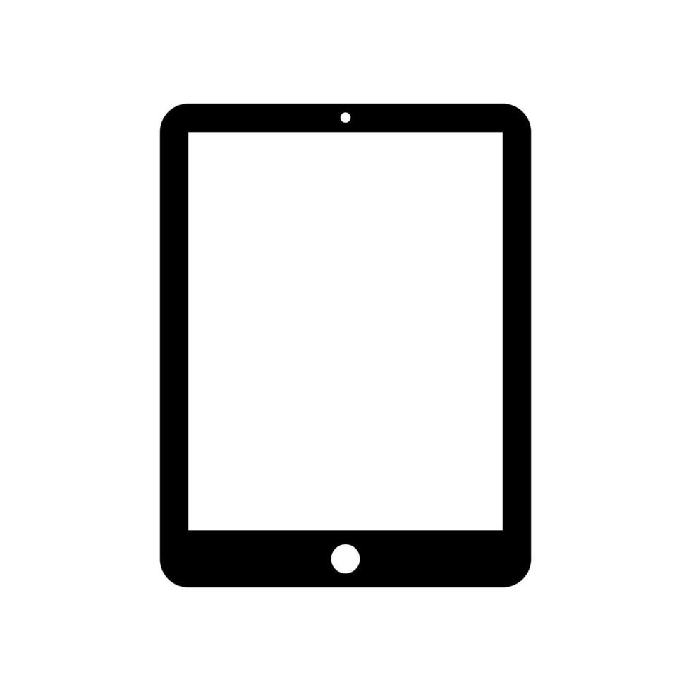 Flat design tablet icon. vector