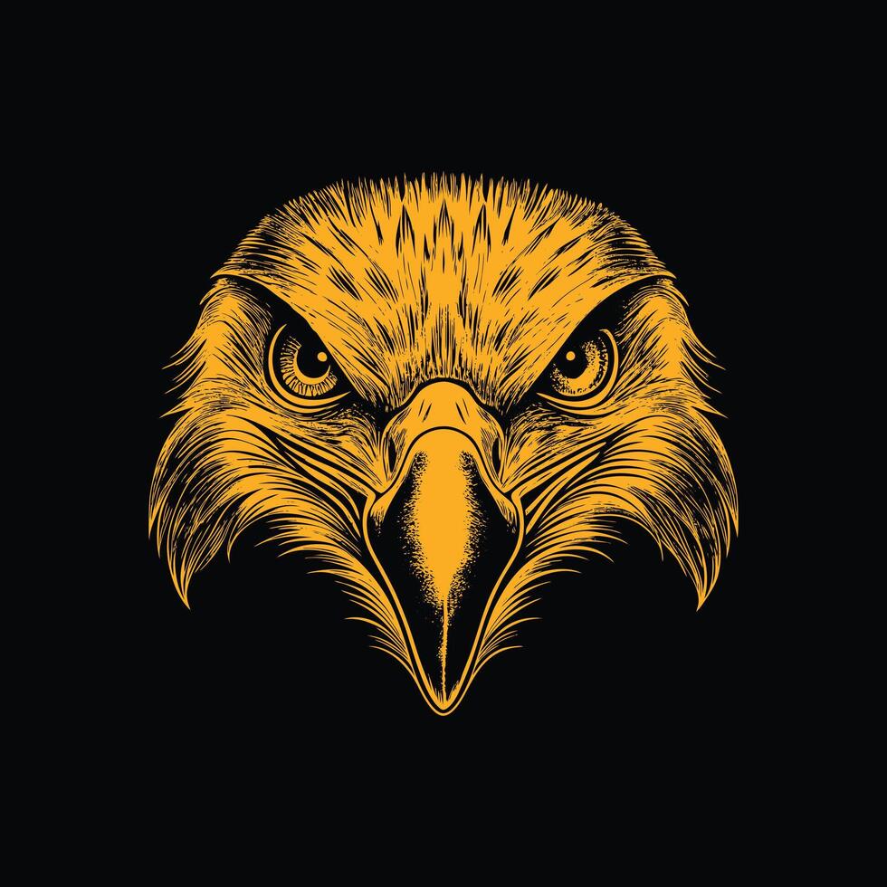 Eagle Engraving Illustration Art vector