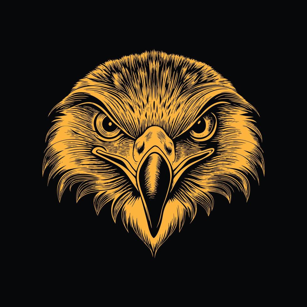 Eagle Engraving Illustration Art vector